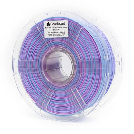 Cookiecad TPU Filament 1.75mm 1kg Rainbow Multicol