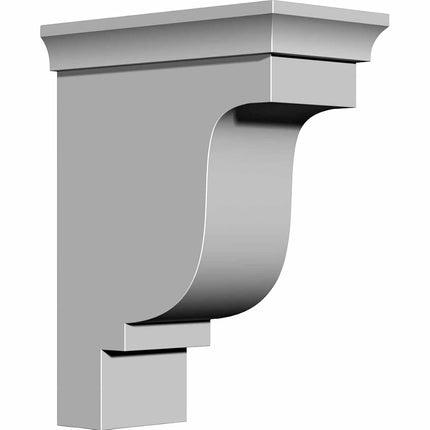 Ekena BKT03X09X07ED 3 1/2" W x 7" D x 9" H Edinburgh Bracket, Primed