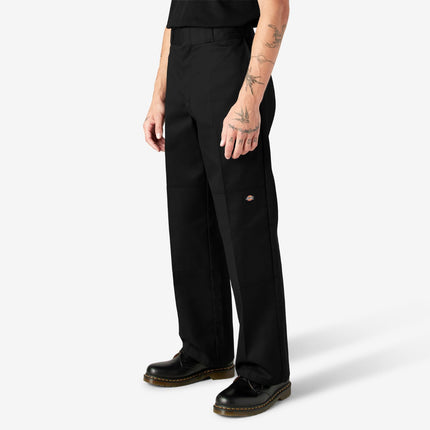 Dickies Men's Loose Fit Double Knee Work Pants, Black, 34W x 30L