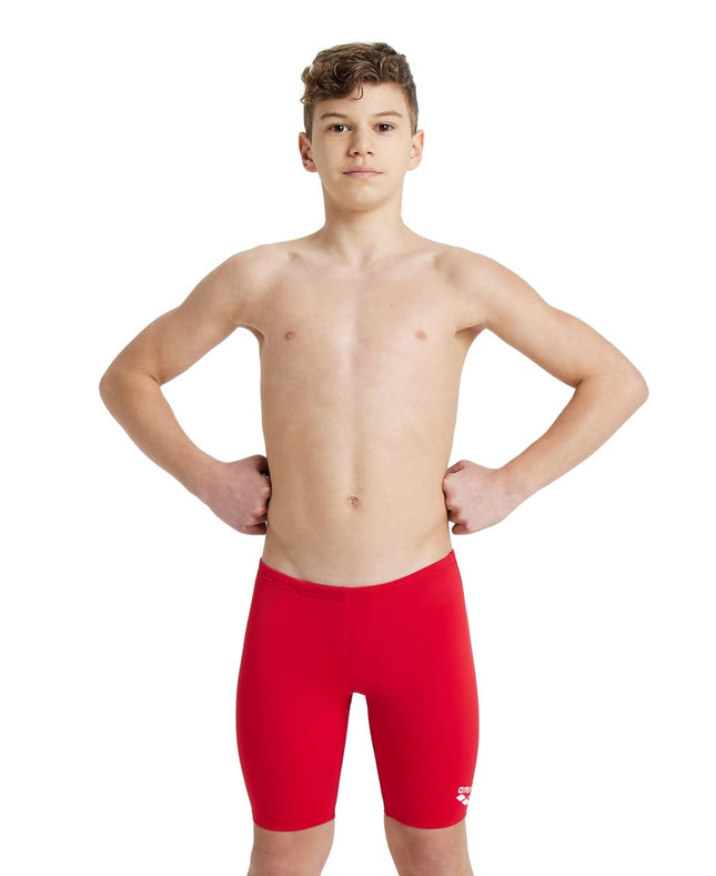 ARENA Bañador de natación Dynamo Jammers de rodilla para niño, rojo