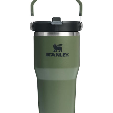 STANLEY IceFlow 2.0 Flip Straw Tumbler with Handle 20 oz | Twist On Lid and Flip Up Straw | Leakproof Water Bottle | Insulated Stainless Steel | BPA-Free | Dried Pine