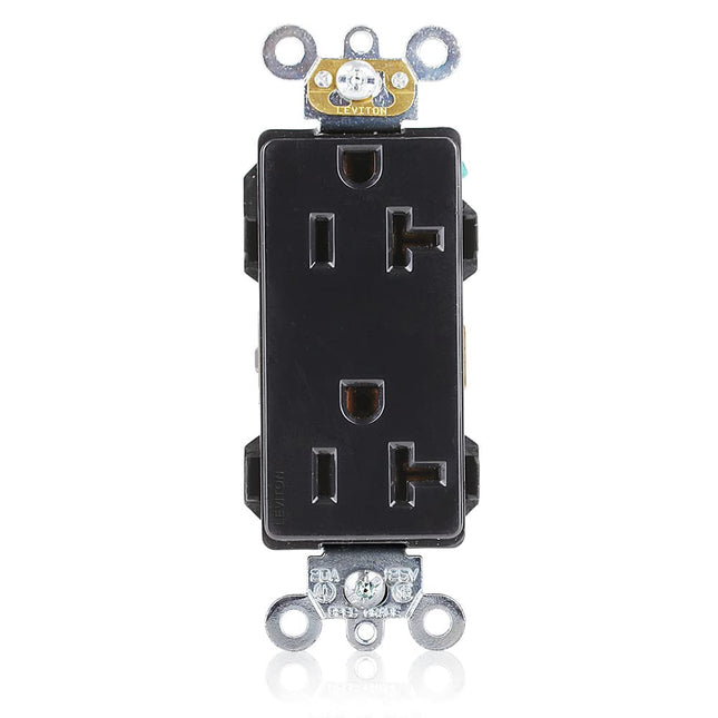 Leviton 20 Amp, 125 Volt, Decora Plus Duplex Recep