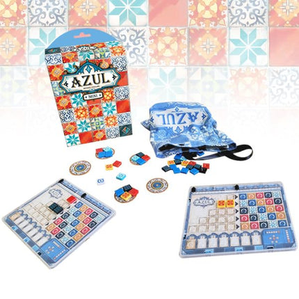 Asmodee | Azul Mini – The Portable Strategy Classic for 2–4 Players | With Stunning Built-in Trays & Travel Tiles | Great For Holidays, Travel & Games Nights | Ages 8+ | 30-45 Minutes