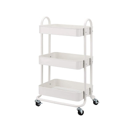 Amazon Basics 3-Tier Rolling Utility or Kitchen Cart - White