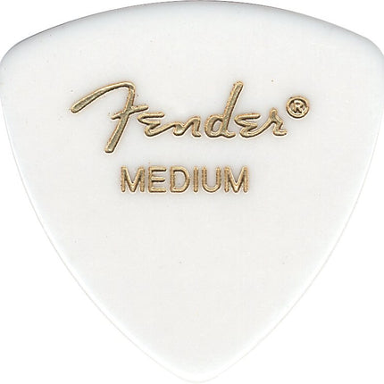 Uñetas de celuloide clásicas Fender 346, paquete de 72 unidades, blancas, medianas