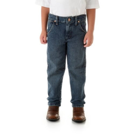 Wrangler Boys' Cowboy Cut Relaxed Fit Jean, Subtle Worn, 10 Slim