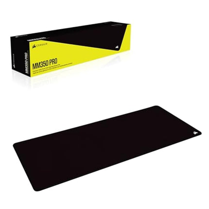 Corsair MM350 PRO Premium Spill-Proof, Stain-Resistant Cloth Gaming Mouse Pad (93 x 40 cm Surface, Micro-Weave Fabric, 4 mm Thick Plush Rubber, Durable Anti-Fray Edges) Extended XL, Black
