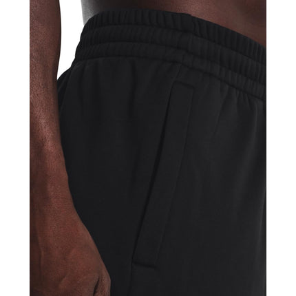 Under Armour Men's Fleece Pants, (001) Black / / White, 4X-Large Tall