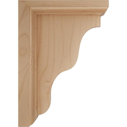 Ekena BKT03X05X07HAAL 3-Inch Width x 5-Inch Depth x 7-Inch Height Hamilton Traditional Bracket - Alder