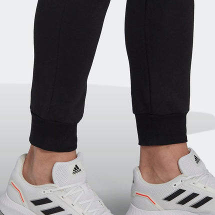 adidas Men's Essentials Tapered Pants, Black/White, XXL