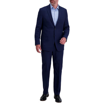 Haggar Men's Smart Wash Premium Stretch Classic Fit Regular and Big & Tall Suit Separates(Pants & Jackets), Midnight, 52