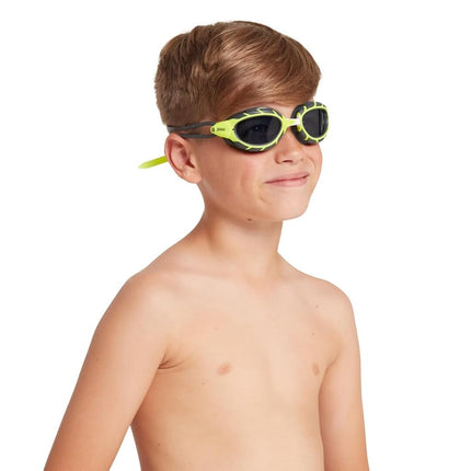 Zoggs Predator Junior Lime Grey Tint Smoke
