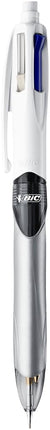 BIC 4 Colours Multifunctional Ballpoint Pen and HB Pencil Combo - Set of 12 - All in One Writing Instrument with Built in Eraser