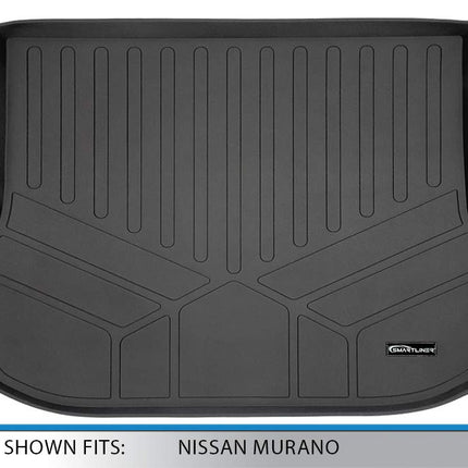 SMARTLINER Alfombrilla de piso para maletero de carga, ajuste personalizado para todo tipo de clima, color negro, para Nissan Murano 2015-2018