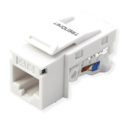 TRENDnet Cat6 Keystone Jack – 50-Pack, 90° Angle T