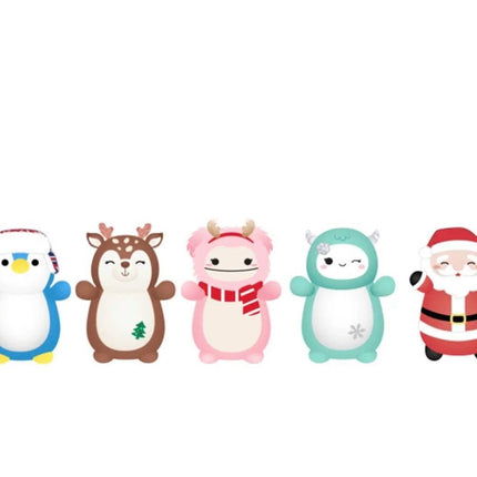 Squishmallows Official KellyToy 10 Inch Hug Mees Christmas Holiday 2023 (Puff The Penguin)