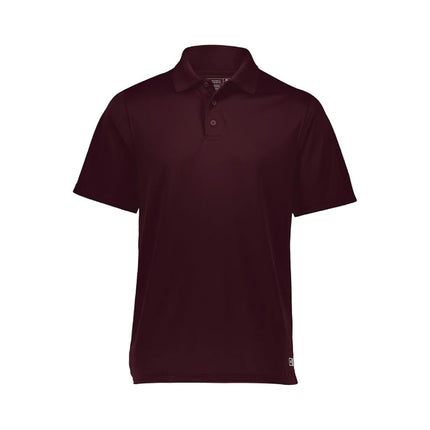 Russell Athletic Men's Dri-Power Performance Golf Polo Shirt, Maroon, S