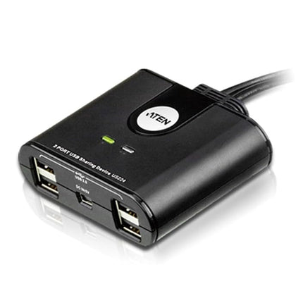Aten US224 2 Port USB 2.0 Peripheral Hub - Black