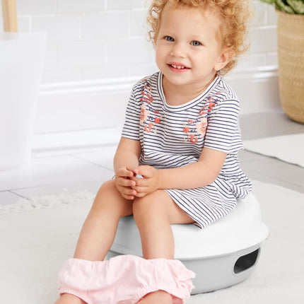 Skip Hop Go Time Multi-Stage 3 in 1 Potty Seat, White/Grey