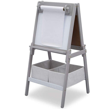 Caballete de madera de doble cara pintado de Delta Children - Gris