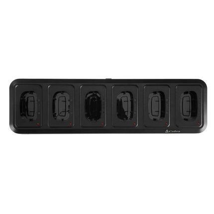 Station de charge de bureau 6 voies pour talkie-walkie professionnel Cobra PX avec câble de charge USB - Chargeur portable de bureau, compatible avec les modèles professionnels PX650