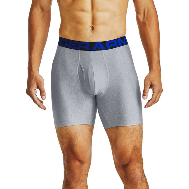 Under Armour Mens Tech 6in (2 Pack) Boxers - Acade