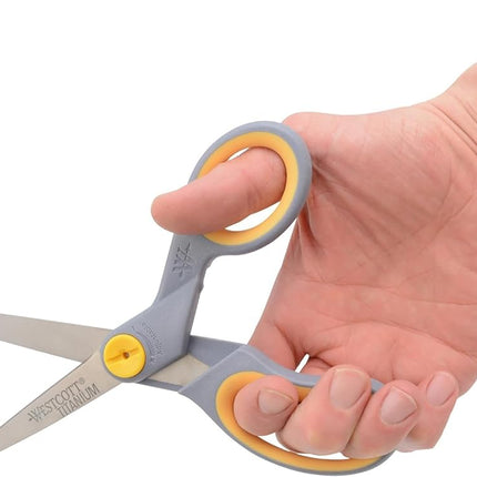 ACME 13901 Titanium Straight Scissors 8" 2/Pkg , Grey