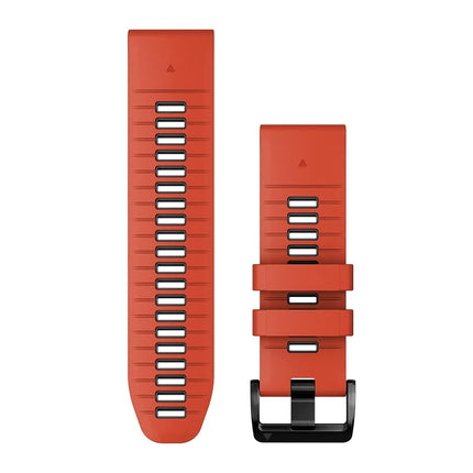 Garmin 26mm QuickFit watch band, Silicone, Flame R