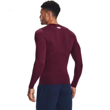 Under Armour Mens HeatGear Long Sleeve Top Red XXL