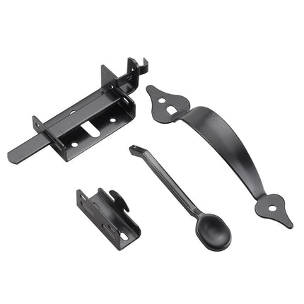 Richelieu 307FBR Decorative Thumb Door Latch, Black