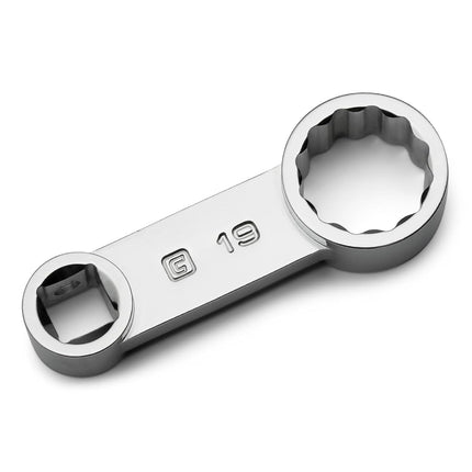 Adaptador de torsión Capri Tools de 3/8 pulg. y 19 mm, extremo de caja de 12 puntas