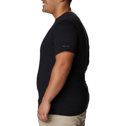 Columbia Camiseta de manga corta Thistletown Hills para hombre, Negro, 6X