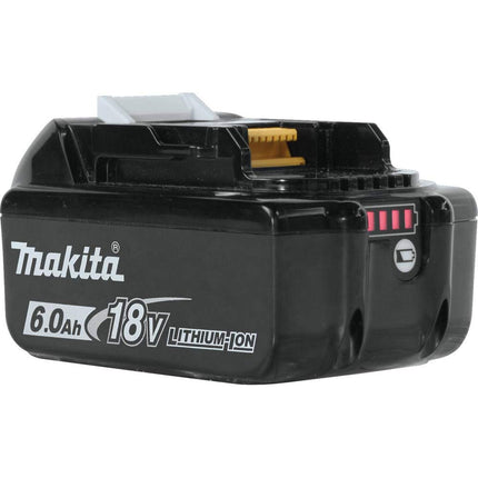 Makita Genuine 18V LXT Battery, Lithium-Ion, 6.0Ah, 2 Pack (BL1860B), with 55 min. Charge Time (Using DC18RC, DC18RD), Compatible with All Makita 18V Power Tools