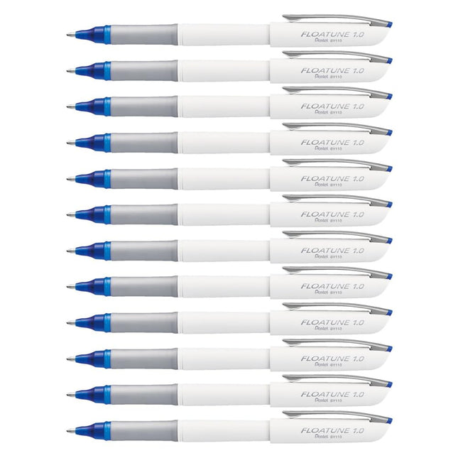 Pentel Floatune Rollerball, 1.0mm Medium Line, Blu
