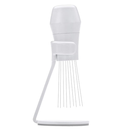 Normcore WDT Tool V3 - Espresso Distribution Tool with Stand - 9 Prong Needle Espresso Stirrer - 0.25mm / 0.3mm Thick Customized Needles - Built-in Magnet Handle with Stand - Non-Stick Coating White