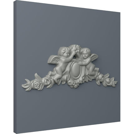 Ekena Millwork ONL07X03X01AN 6 W x 2 5/8" H x 1/2" P Angel Onlay