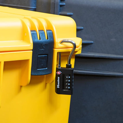 Master Lock 4696T Set Your Own Resettable Numeric Combination TSA Accepted Luggage Lock, with Extended Reach Shackle, 1-5/16" Wide Body, 1/4" Diameter Shackle, 2 Pack