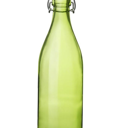 Bormioli Rocco Giara Red Glass Swing Top Bottle, 33 3/4 oz by Bormioli Rocco