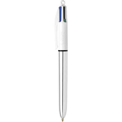 BIC 4 Colours Shine Retractable Ballpoint Pen Black/Blue/Red/Green (Pack of 12