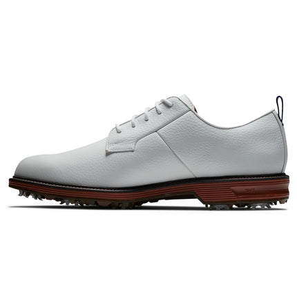 FootJoy Mens Premiere Series-Field Golf Shoes Golf Shoe, Cool White/Brick, 7 X-Wide