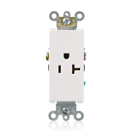 Leviton Decora Plus Single Receptacle, 20 Amp, 125