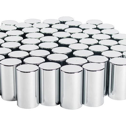 United Pacific 33 mm x 3-1/2" Cache-écrou cylindrique chromé en plastique – À visser (60/paquet) Camion Semi