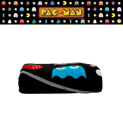 Franco Collectibles Pac-Man Retro Bedding Super Soft Cozy Plush Throw, 46 in x 60 in, (Officially Licensed Product)