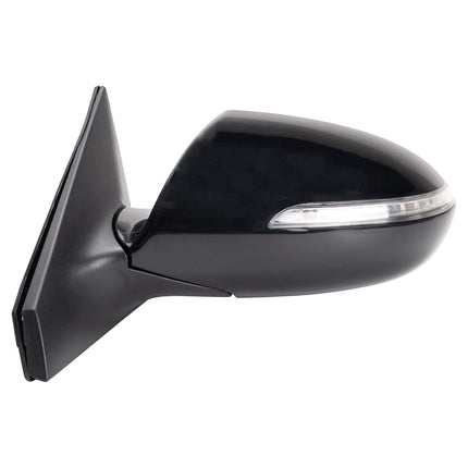 TRQ Left Mirror without Heat with Housing Turn Signal Drivers Side Compatible with 2011-2016 Kia Sportage KI1320149