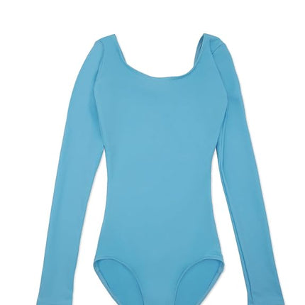 Capezio Long Sleeve Leotard - Girls, Light Blue, Large