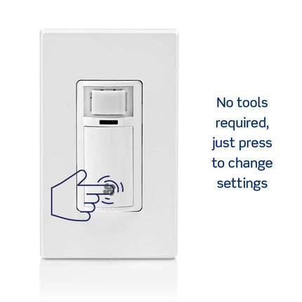 Interrupteur de commande de ventilateur et de capteur d'humidité mural Decora Leviton, 1/4 HP, qualité résidentielle, unipolaire, amande claire, DHS05-1LT