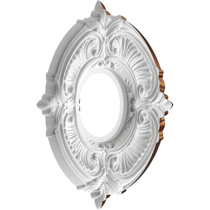 Ekena Millwork CMP10ATCDC Attica Thermoformed PVC Ceiling Medallion (Fits Canopies up to 4 1/8"), 10"OD x 3 1/2"ID x 3/4"P, Metallic Dark Copper