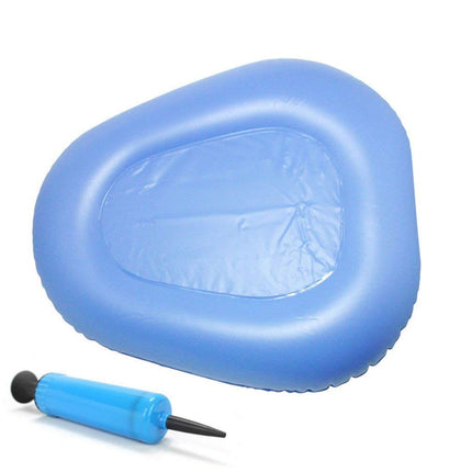 KIKIGOAL Bigger Washable Portable Air Inflation Blue Bed Pan Bedridden Elderly Inflatable Stool Bedsore Toilet