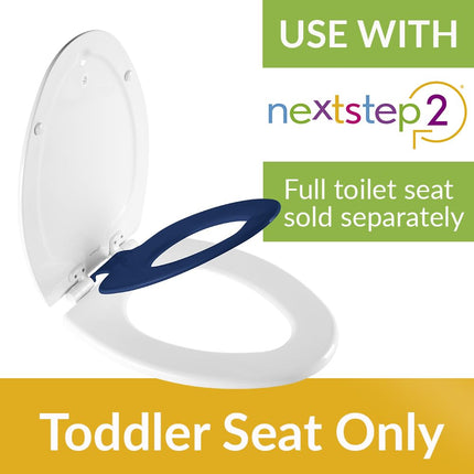 Mayfair 5509009 364 NextStep2 Toilet Seat, Blue, Round Color Potty Insert