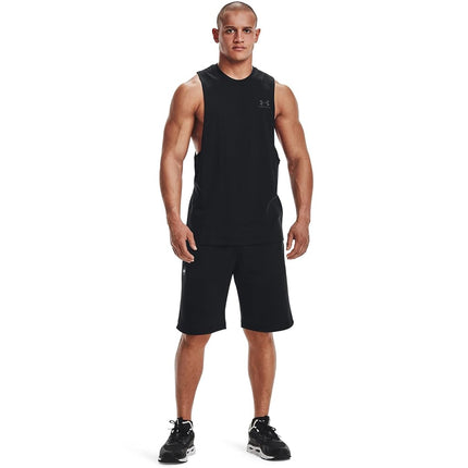 Under Armour Mens Left Chest Cut-Off Tank-Top Black L
